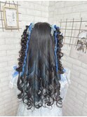 四つ編みハーフツイン