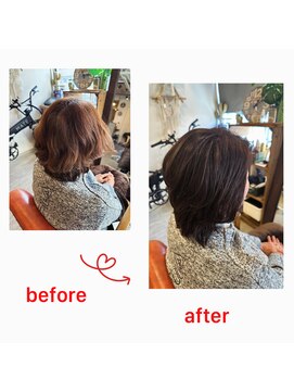 グリーンルーム(GREEN ROOM) 【人気No.1】髪修復！ハリコシ艶カラー＆カットコース