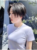 NUDE前髪なしショート ハンサムショート 大人ショートボブ