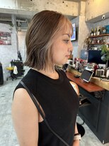 シールドヘアー 沖縄 新都心(C'LD Hair)&nbsp;イヤリングカラー/ぷつっとボブ/切りっぱなしボブ/小顔ボブ