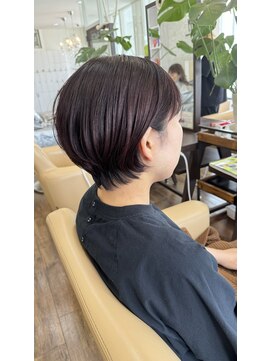 ジッピー ヘアーコレクション 小顔ショート ボルドーカラー