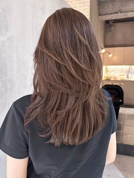 アイティー バイ アルバム 浦和店(IT by ALBUM) レイヤーロンググレーベージュグレージュカラー_ba471721