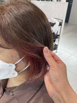 フォルテ ティアラ 横浜店(FORTE TIARA) 髪質改善カラー インナーカラー ピンク