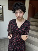 ナチュラルパーマ×ショート