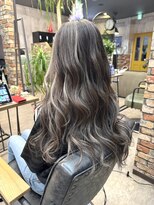 ルーナヘアー(LUNA hair)&nbsp;『京都ルーナ』コントラストハイライト 白髪ぼかし 30代40代50代