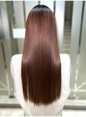 ココアブラウン　艶髪　髪質改善トリートメント　美髪　20代