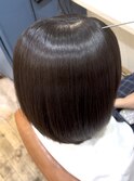 【夏の艶髪ストレート】湿気に負けないナチュラルボブ