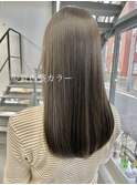 20代30代髪質改善カラー透明感ミルクティーベージュ秋カラー