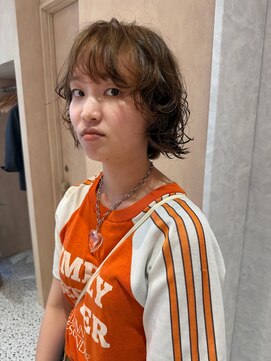オン キャナルシティ博多前店(on) 【晴音】透明感ボブパーマ/くせ毛さん風/20代/博多