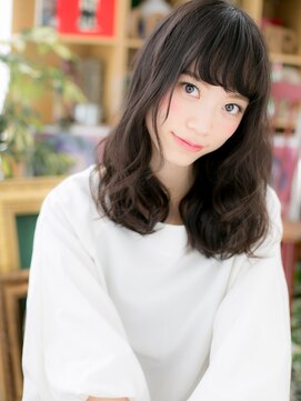 カバーヘア ブリス 北浦和(COVER HAIR bliss) くせ毛風黒髪パーマ小顔ミディアムレイヤーh420代30代40代!