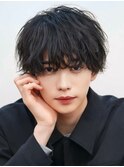 韓国マッシュニュアンスパーマシースルーマッシュセンターパート