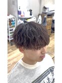 MEN’S HAIR/サーフカール/刈り上げセンターパート/円町