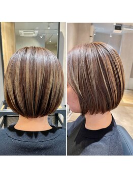 アオ 南浦和(ao.)の写真/白髪を目立たせなくさせる新発想！明るめ白髪ぼかしで大人女性を輝かせます！【南浦和/髪質改善】