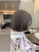 ピンクベージュ/アンブレラカラー/クールショート/前髪/静岡鷹匠