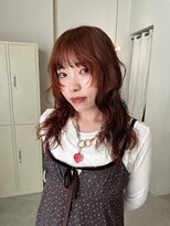 キチ(kici) レイヤーパーマとオレンジベージュ