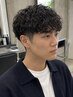 メンズカット+ツイストスパイラルパーマ ￥12000
