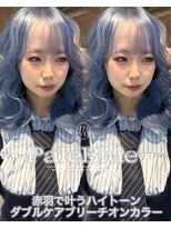 ラビス 赤羽(Lovis)&nbsp;《高橋亜美》PaleBlue/赤羽/ハイトーン/ケアブリーチ/髪質改善