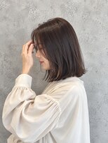 ルシードスタイル バレッタ(LUCIDO STYLE BARRETTA)&nbsp;小顔ショートボブ×シースルーバング×ワンカール×黒髪カラー