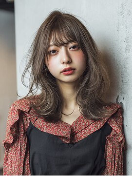 ダル 渋谷/表参道(DAL.) レイヤーカット/ハッシュカット/ブラウン/前髪カット
