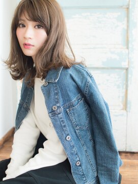 ケアシンサイバシ(CARE shinsaibashi) 【CARE】シースルーバング×外ハネミディ