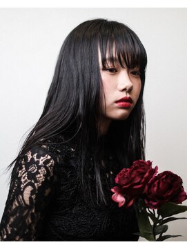 ニコヘアー(niko hair) 束感黒髪ロング▽LINEID@vey3047y