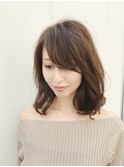 デジタルパーマで簡単再現！大人小顔ロブ