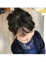 リトルキュー(little cue)&nbsp;ショートヘアアップスタイル