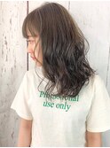 ミントアッシュグレージュグラデーションカラー