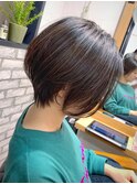 【mag  ginza】立体感くびれショートボブ×ハイライトカラー