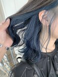 【Zina】イメチェン耳かけ×インナーカラーブルー