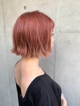 シュリット(schritt) ポピーピンク＆切りっぱなしボブ　NAMI