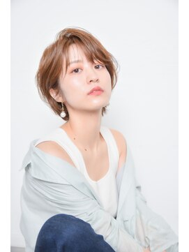 グラム 高田馬場(glam) テラコッタブラウン×丸みショート