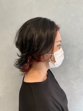 アース 高円寺店(HAIR & MAKE EARTH) ウルフスタイルにもインナーカラー？！《earth_aoyagi0415》