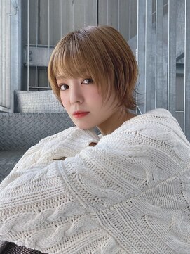 リアイス(Re:ICE) ミニウルフ/くすみブルー/流れるレイヤー/インナーハイライト