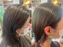 ヘアーアンドスパ アマラ(Hair&Spa amala)の雰囲気（コントラストを抑えた上品な脱白髪染めデザインが人気です）