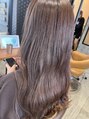 アースコアフュールボーテ 新潟中野山店 (EARTH coiffure beaute)&nbsp;ブリーチ一回でミルクティーグレージュ独自の配合でできます！