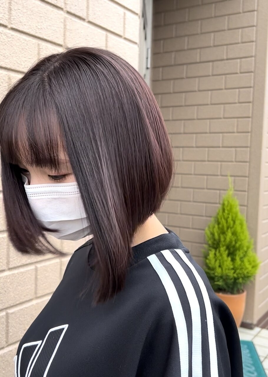 風になびくさらさらボブ：L175692509｜ココモ(cocomo)のヘアスタイル