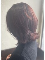 ルシードスタイルアイフラット(LUCIDO STYLE I-FLAT)&nbsp;白髪染めでも◎ピンクカラー/大人外ハネボブ