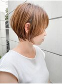 丸みカット小顔ショート