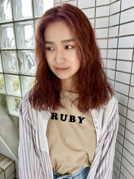 サロンドクロエ(Salon de Chloe) オレンジ × くるくるパーマ