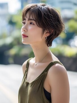 アルトリスト(Altruist Aging×HAIR&SPA) ☆イメチェンピンクベージュアンブレラカラー前髪クールショート