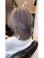ハーツ(Heart's)&nbsp;白髪ぼかし脱白髪染め似合わせショートボブ40代50代60代♪
