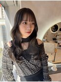 モテ髪レイヤーカットスタイルオリーブグレージュカラー@Risa