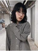 重めボブとゆるめパーマ