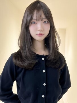 アイトーキョーエス 渋谷(AI TOKYO S) ダブルカラー透明感グレージュ顔まわりレイヤー韓国レイヤー前髪