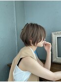 30代、40代/丸みくびれショートボブ×白髪染めハイライト/大宮