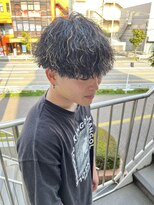 アイズ 海老名(AIZU) ツイストスパイラルパーマ×メンズハイライト メンズマッシュ