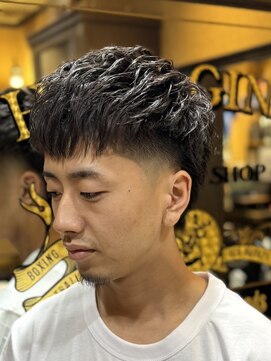 ヒロギンザバーバーショップ 大宮店(HIRO GINZA BARBER SHOP) ワンカールパーママレットヘア/大宮/メンズカット/フェード