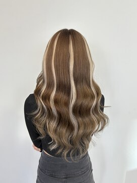 ラピステン 福岡天神 大名店(Lapis) ハイライト/ホワイトグレージュミニウルフデジタルパーマ