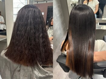 モダンメイド 四条烏丸(modern made)の写真/<京都四条烏丸3分/22時迄>髪質改善特化★髪質に合わせた酸性縮毛矯正でダメージ髪でもストレートが叶う♪